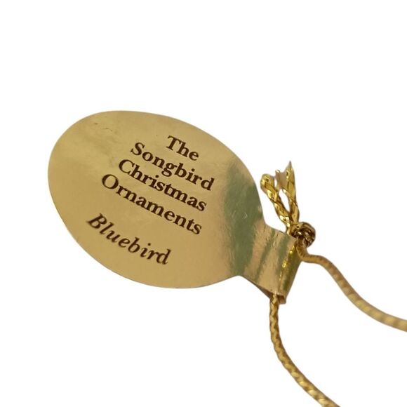 Bluebird On A Pinecone Ornament Danbury Mint Christmas Songbird Collection Bird. - Picture 6 of 16